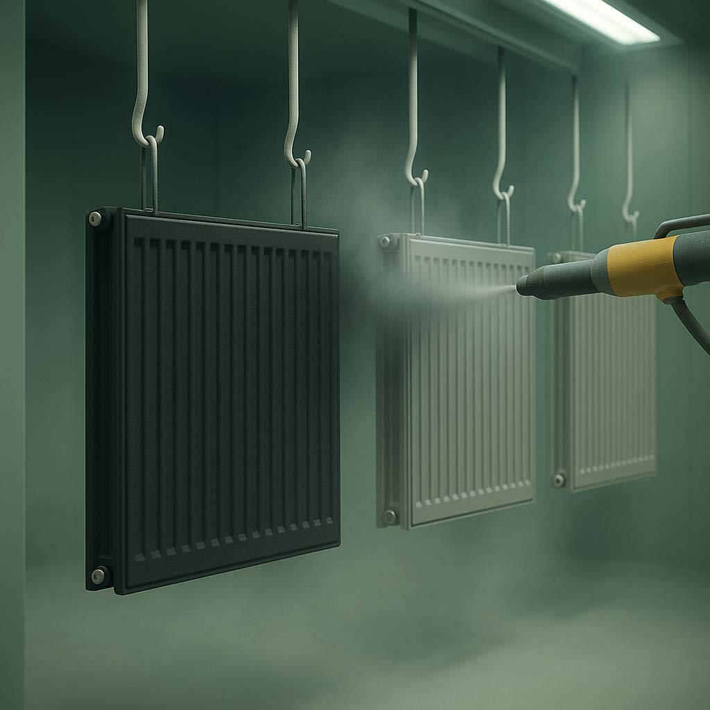 Pulverbeschichteter Heizkörper